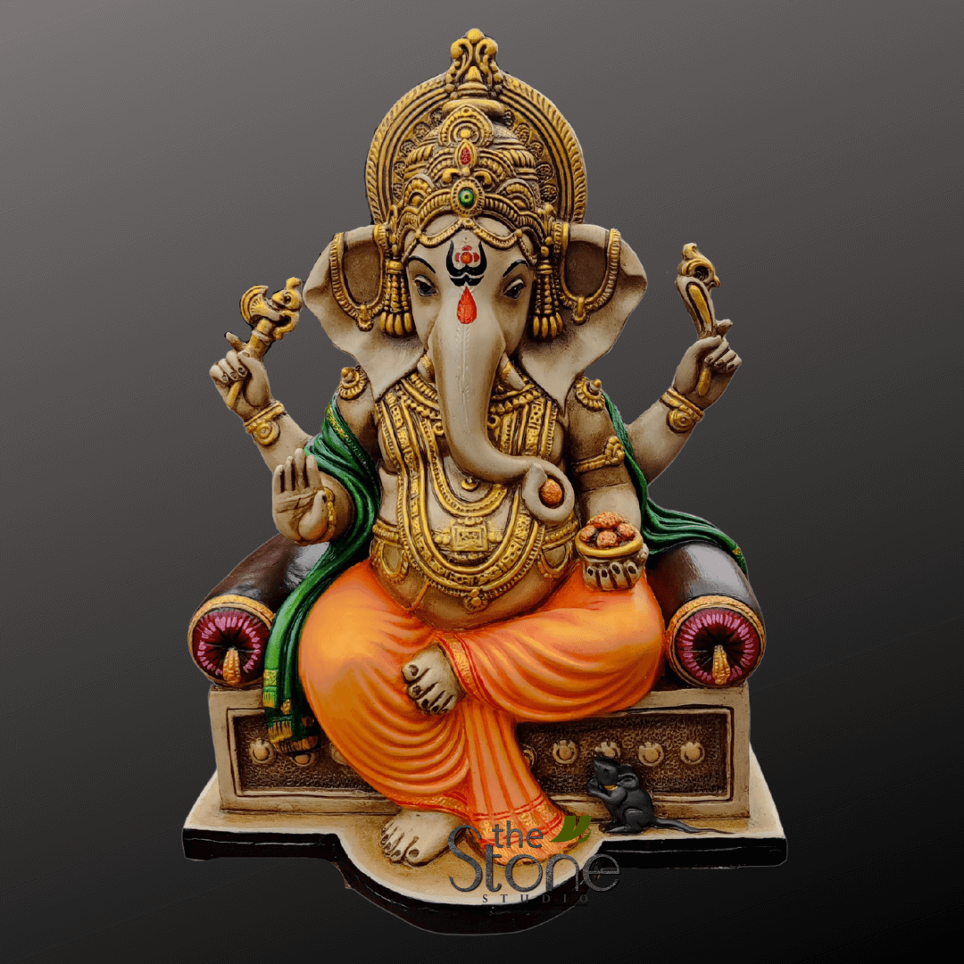 Lord Ganesha Stone Murti
